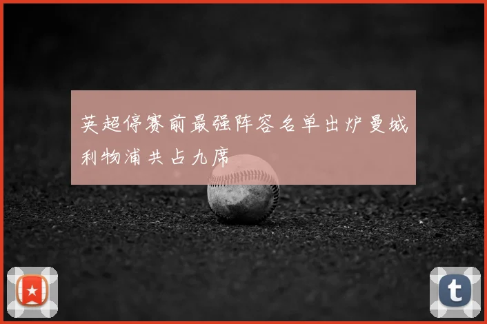 英超停赛前最强阵容名单出炉曼城利物浦共占九席