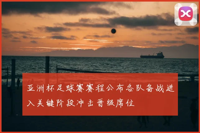 亚洲杯足球赛赛程公布各队备战进入关键阶段冲击晋级席位